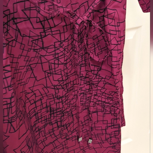 Banana Republic Long Sleeve Midi Dress, Fuchsia Purple (00 petite, women) *NEW* - Picture 3 of 6